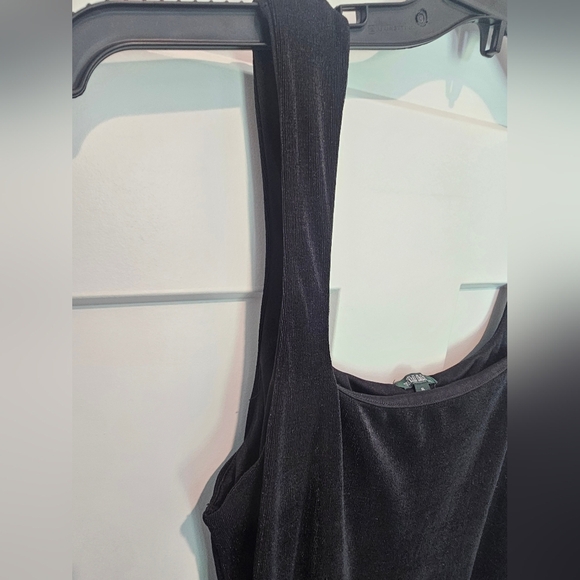 Wild Fable Black Ribbed Midi Tank Dress Size XL Sustainable Fabric - Picture 4 of 10